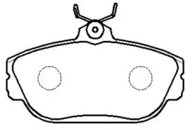 HSB GOLD hp5105 -  Комплект тормозных колодок, дисковый тормоз